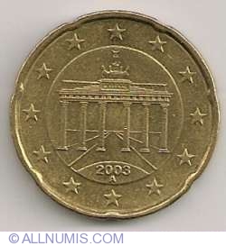 Image #2 of 20 Euro Cenţi 2003 A