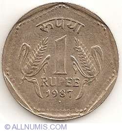 Image #1 of 1 Rupee 1987 (B)