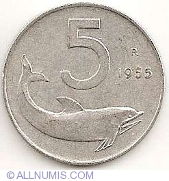 5 Lire 1955