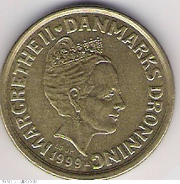 lørdag rabat Shinkan 20 Kroner 1999, Margrethe II (1972-present) - Denmark - Coin - 22707