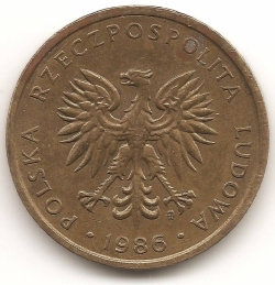 5 Zlotych 1986