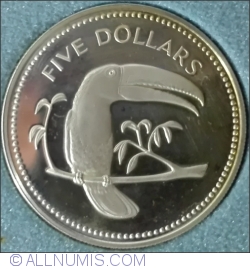 Image #1 of [PROOF] 5 Dollars 1974