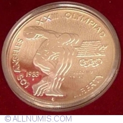 Image #1 of Silver Dollar 1983 S - Olimpiada din Los Angeles 1984 - Editia XXIII