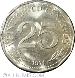 25 Centavos 1971