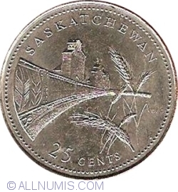 Image #1 of 25 Cents 1992 - 125th Anniversary of Confederation - Saskatchewan