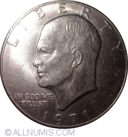 Image #2 of Eisenhower Dollar 1971