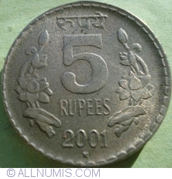 5 Rupees 2001 (H)