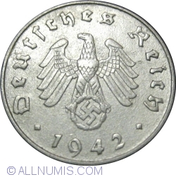 Image #2 of 10 Reichspfennig 1942 A