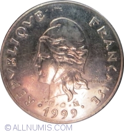 Image #2 of 20 Francs 1999