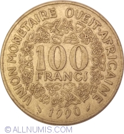 Image #1 of 100 Francs 1990