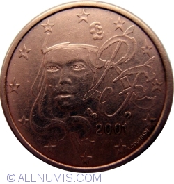 5 Euro Cenți 2001