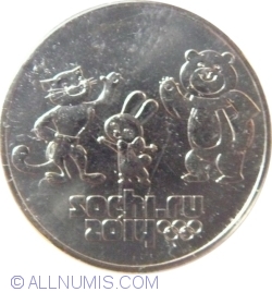 Image #2 of 25 Roubles 2014 - Mascots and Emblem of the XXII Olympic Winter Games "Sochi 2014"