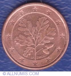 Image #2 of 1 Euro Cent 2007 D