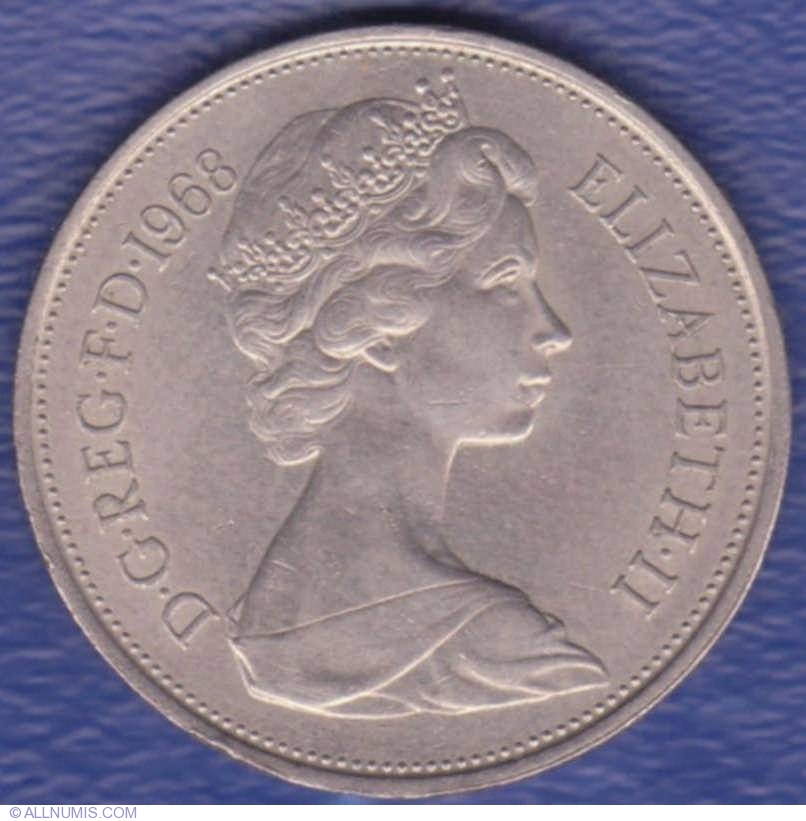 10 New Pence 1968, Elizabeth II (1952-present) - Great Britain - Coin ...