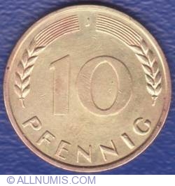 Image #1 of 10 Pfennig 1966 J