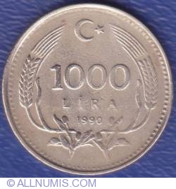 Image #1 of 1000 Lire Turcesti 1990