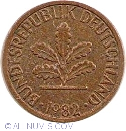 Image #2 of 1 Pfennig 1982 D