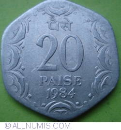 Image #1 of 20 Paise 1984 (C)