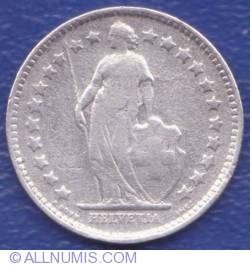 Image #2 of 1/2 Franc 1921