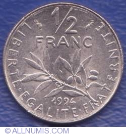Image #1 of 1/2 Franc 1994 (Dolphin)