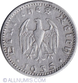 Image #2 of 50 Reichspfennig 1935 A