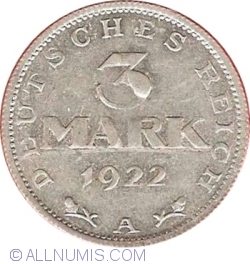 3 Mark 1922 A