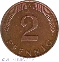 2 Pfennig 1991 D