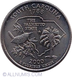Image #2 of State Quarter 2000 D - South Carolina