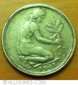 Image #2 of 50 Pfennig 1968 G