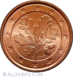 Image #2 of 1 Euro Cent 2013 D