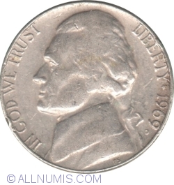 Jefferson Nickel 1969 D