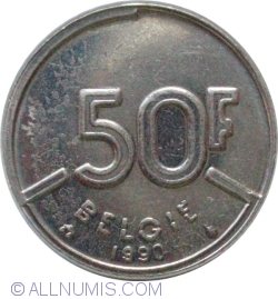 Image #1 of 50 Francs 1990 (België)