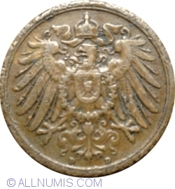 2 Pfennig 1907 D