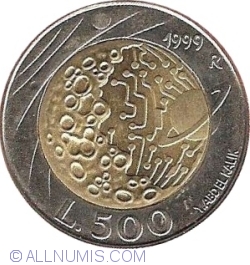 Image #1 of 500 Lire 1999 R - Explorare