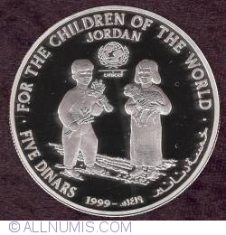 Image #1 of 5 Dinars 1999 - Unicef Children Of The World