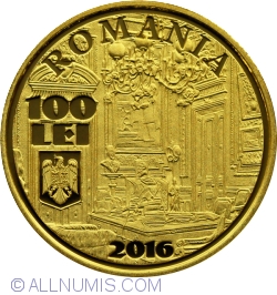 Image #1 of 100 Lei 2016 - Governors of the National Bank of Romania – Ion I. Câmpineanu, Mihail Manoilescu and Ion I. Lapedatu