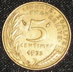 5 Centimes 1975