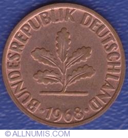 Image #2 of 2 Pfennig 1968 G