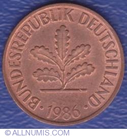Image #2 of 2 Pfennig 1986 G