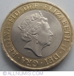 2 Pounds 2016  - 350th anniversary of the Great Fire of London
