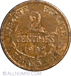 2 Centimes 1902