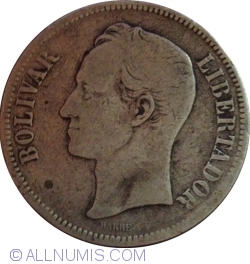 5 Bolivares 1889
