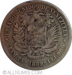 Image #1 of 5 Bolivares 1889