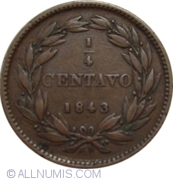 Image #1 of 1/4 Centavo 1843