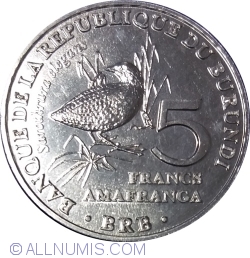 Image #1 of 5 Francs 2014 - Sarothrura elegans