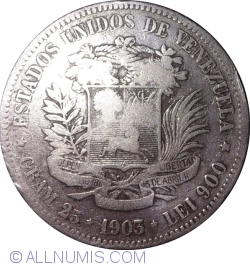 5 Bolivars 1903