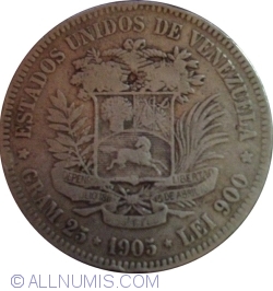 5 Bolivares 1905