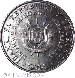 Image #2 of 5 Francs 2014 - Balaeniceps rex