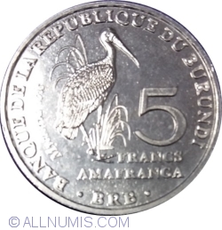 Image #1 of 5 Francs 2014 - Mycteria ibis