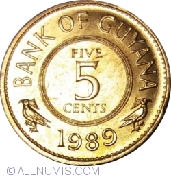 Image #1 of 5 Cents 1989
